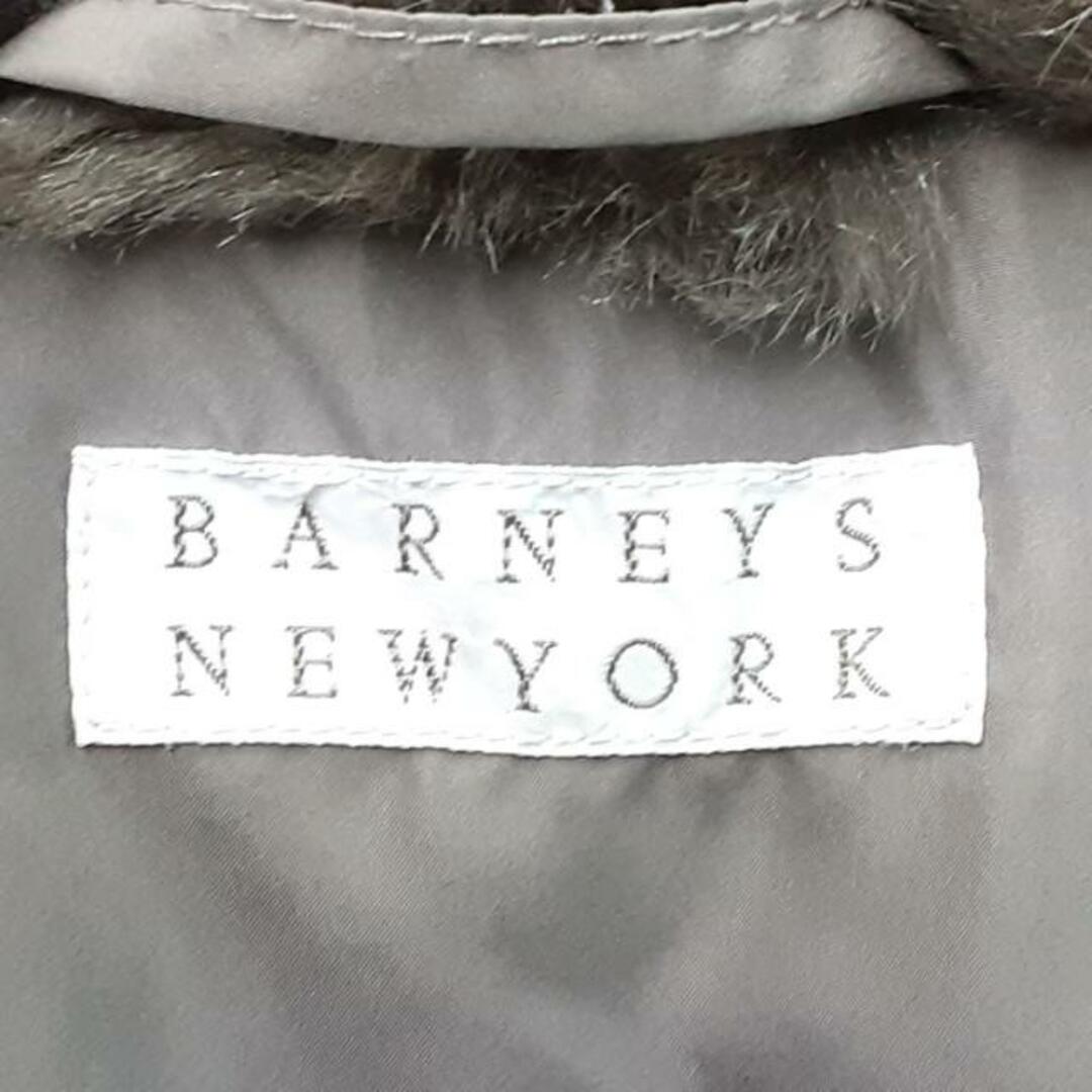 BARNEYS NEW YORK(バーニーズニューヨーク)のBARNEYSNEWYORK(バーニーズ) コート サイズL レディース美品  - グレー×ライトグレー 長袖/ファー/冬 レディースのジャケット/アウター(その他)の商品写真