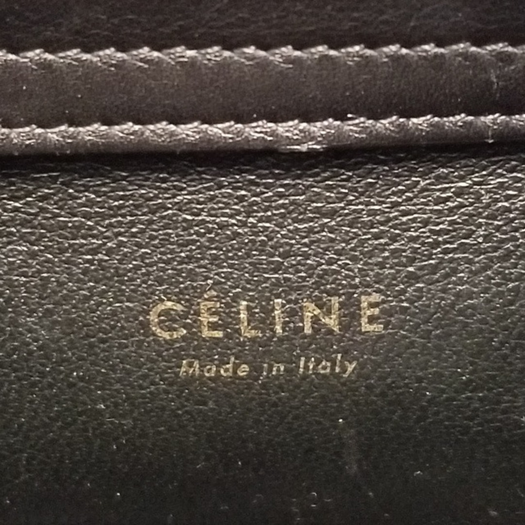 celine(セリーヌ)のCELINE(セリーヌ) トートバッグ ラゲージスモールスクエアファントム 黒×白×ブルー チェック柄 キャンバス×レザー レディースのバッグ(トートバッグ)の商品写真