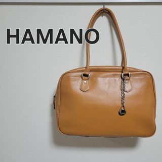 ハマノヒカクコウゲイ(濱野皮革工藝/HAMANO)の【美品】ハマノ 濱野 レザーバッグ ハンドバッグ  片掛け ビジネスバッグ(ハンドバッグ)