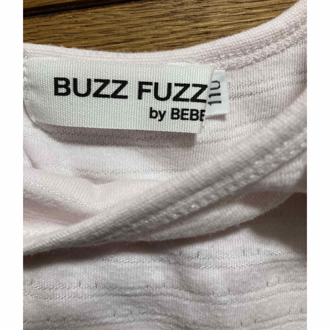 BeBe(ベベ)のBUZZFUZZ BEBE（バズファズべべ）　後ろ切替半袖カットソー　110cm キッズ/ベビー/マタニティのキッズ服女の子用(90cm~)(Tシャツ/カットソー)の商品写真