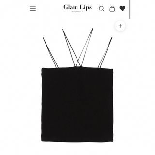 glamlips ダブルストラップ リブCAMISOLE グラムリップ