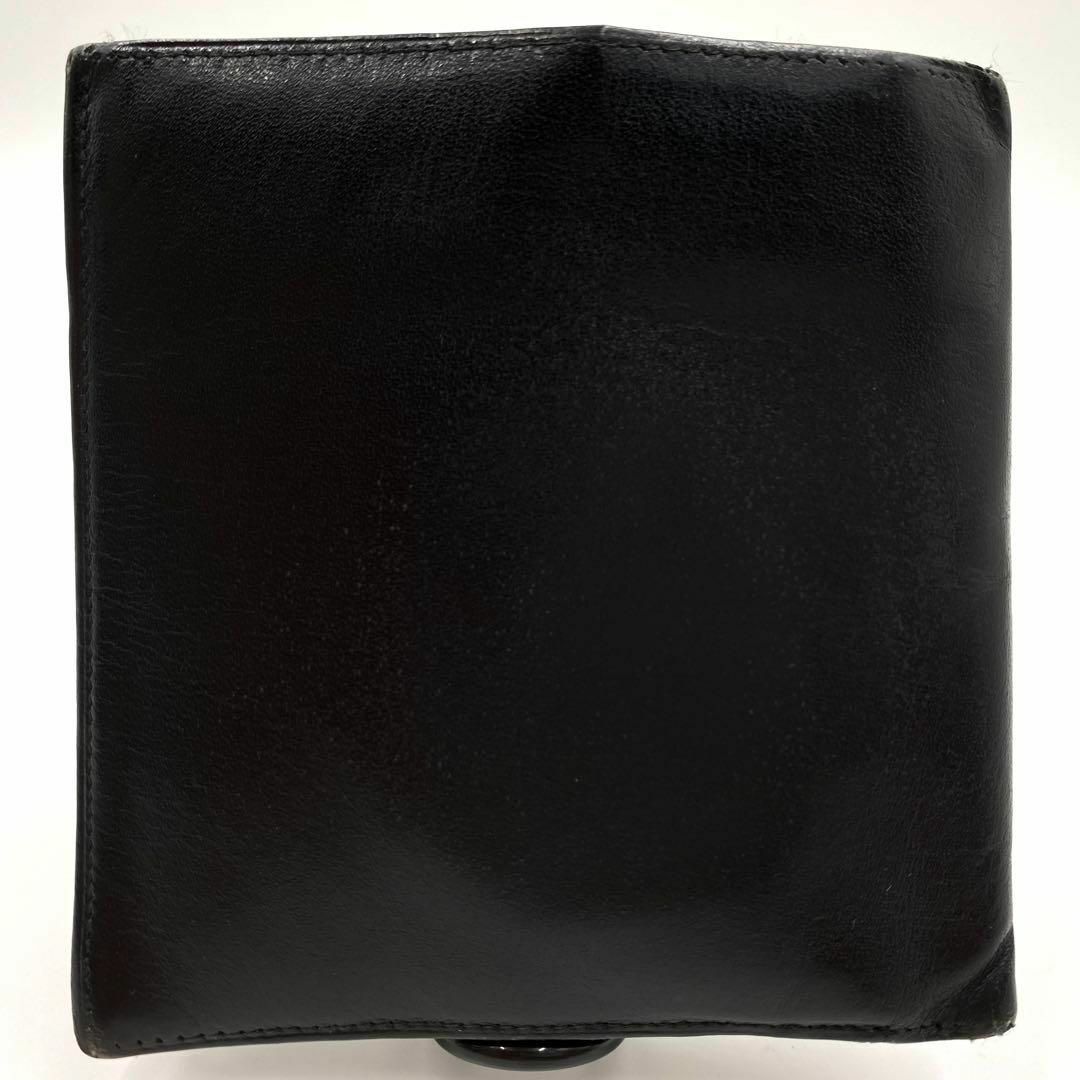 Dunhill(ダンヒル)の良品✨ ダンヒル 正規品 二つ折り財布 レザー dロゴ ブラック メンズのファッション小物(折り財布)の商品写真