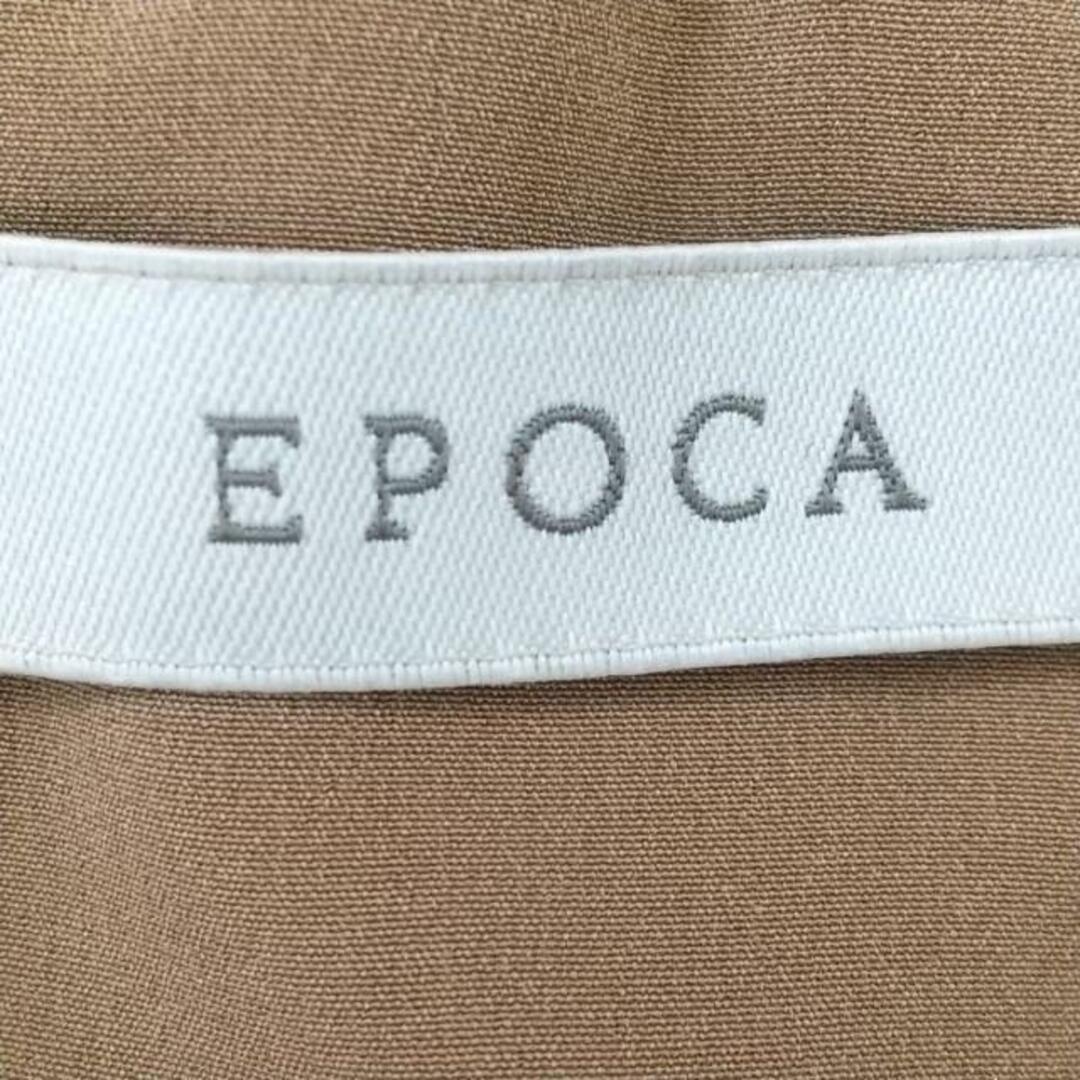 EPOCA(エポカ)のEPOCA(エポカ) ロングスカート サイズ38 M レディース美品  - ライトブラウン プリーツ/チュール レディースのスカート(ロングスカート)の商品写真