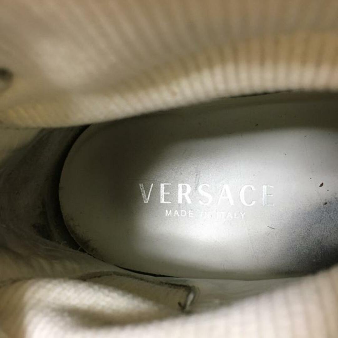 VERSACE(ヴェルサーチ)のVERSACE(ヴェルサーチ) スニーカー メンズ - 白 ハイカット レザー メンズの靴/シューズ(スニーカー)の商品写真