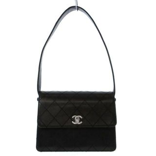 シャネル(CHANEL)のCHANEL(シャネル) ショルダーバッグ レディース マトラッセ 黒 フラップバッグ/ターンロック/シルバー金具 レザー(ショルダーバッグ)