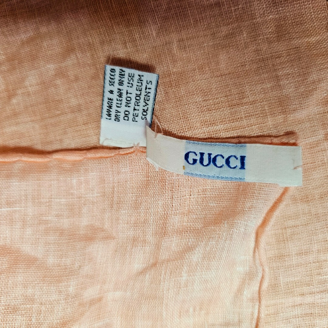 Gucci(グッチ)のグッチ　GUCCI　麻　スカーフ レディースのファッション小物(バンダナ/スカーフ)の商品写真