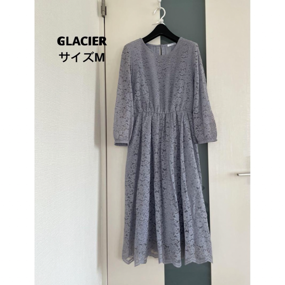 GLACIER(グラシア)のGLACIER サイズM レースロングワンピース レディースのワンピース(ロングワンピース/マキシワンピース)の商品写真