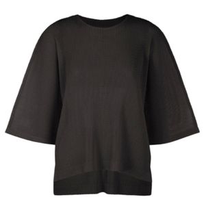 プリーツプリーズイッセイミヤケ(PLEATS PLEASE ISSEY MIYAKE)のプリーツプリーズTATAMI APRIL BLACK PEPPER(シャツ/ブラウス(長袖/七分))