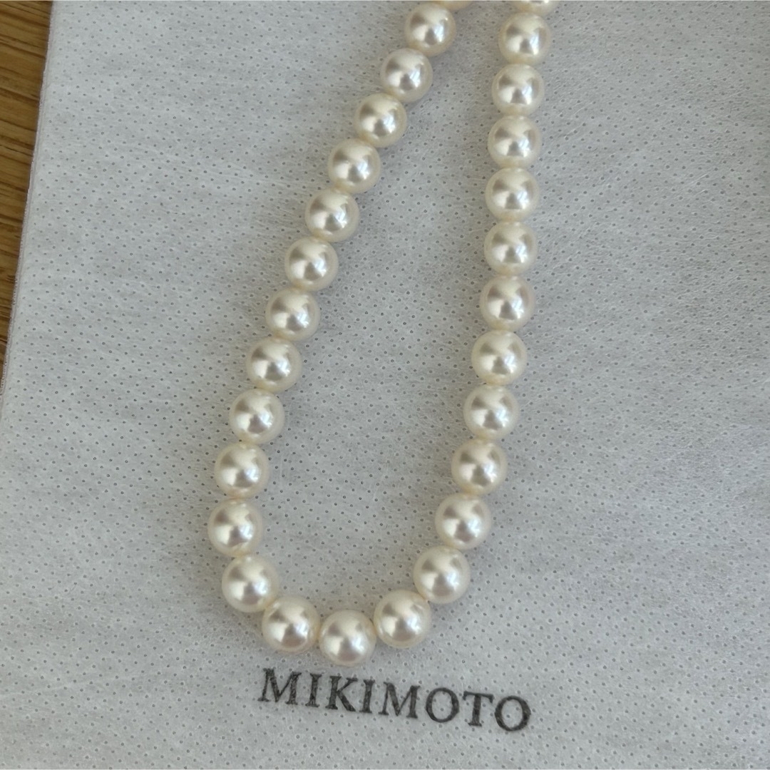 MIKIMOTO(ミキモト)のミキモト  7.4-7.0㎜珠　k14WG  パールネックレス　冠婚葬祭　一連 レディースのアクセサリー(ネックレス)の商品写真