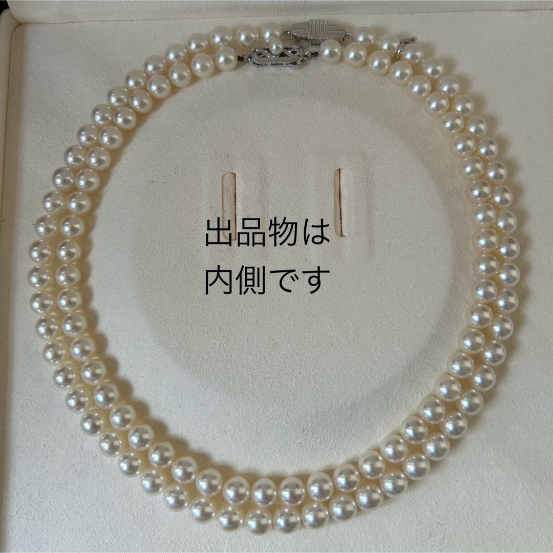 MIKIMOTO(ミキモト)のミキモト  7.4-7.0㎜珠　k14WG  パールネックレス　冠婚葬祭　一連 レディースのアクセサリー(ネックレス)の商品写真