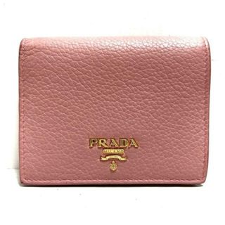 プラダ(PRADA)のPRADA(プラダ) 2つ折り財布 - ピンク レザー(財布)