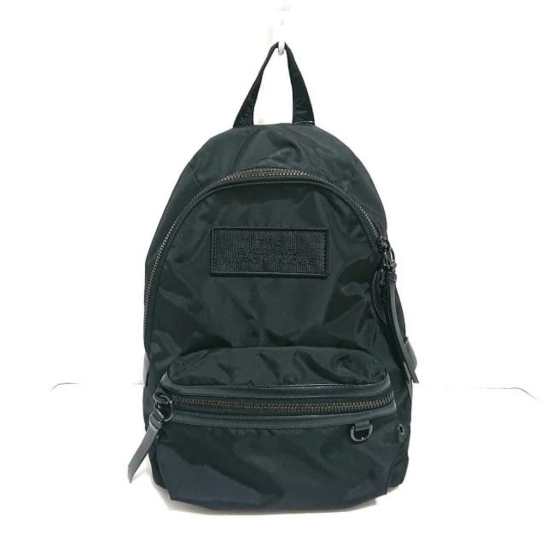 MARC JACOBS(マークジェイコブス)のMARC JACOBS(マークジェイコブス) リュックサック - M0016065 黒 THE BACK PACK ナイロン×レザー レディースのバッグ(リュック/バックパック)の商品写真