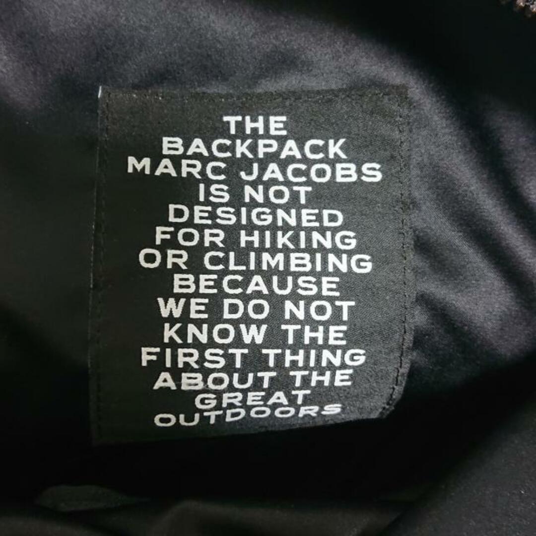 MARC JACOBS(マークジェイコブス)のMARC JACOBS(マークジェイコブス) リュックサック - M0016065 黒 THE BACK PACK ナイロン×レザー レディースのバッグ(リュック/バックパック)の商品写真