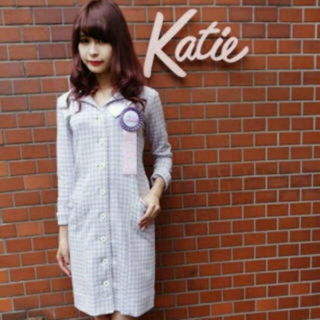 Katie(ケイティー)のKatie/ケイティ ダイナーワンピース ラベンダー レディースのワンピース(ひざ丈ワンピース)の商品写真