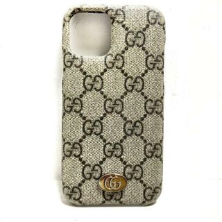 グッチ(Gucci)のGUCCI(グッチ) 携帯電話ケース オフィディア 623093 ベージュ×ダークブラウン iPhoneケース/iPhone11 Pro PVC(塩化ビニール)(モバイルケース/カバー)