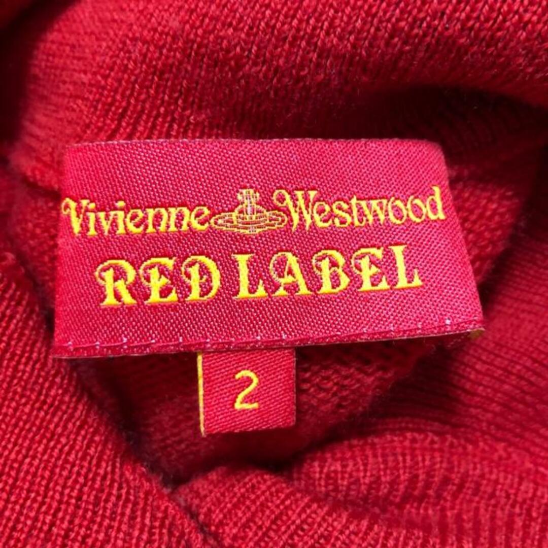 VivienneWestwoodRedLabel(ヴィヴィアンウエストウッドレッドレーベル) カーディガン サイズ2 M レディース - レッド 長袖/オーブ/刺繍 レディースのトップス(カーディガン)の商品写真