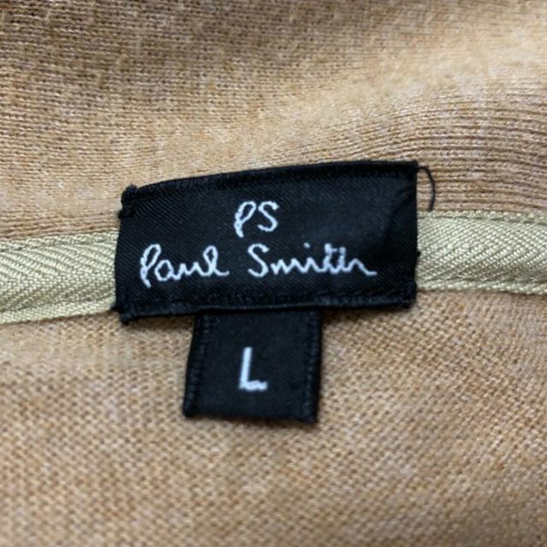 Paul Smith(ポールスミス)のPaulSmith(ポールスミス) カーディガン サイズL メンズ - ライトブラウン 長袖 メンズのトップス(カーディガン)の商品写真