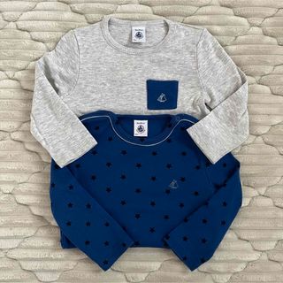 プチバトー(PETIT BATEAU)のプチバトー 長袖カットソーセット 18m/81cm(シャツ/カットソー)