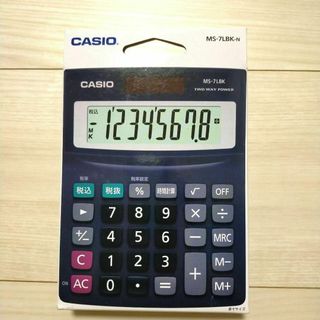 カシオ(CASIO)の新品★カシオ 電卓 MS-7LBK-N(オフィス用品一般)