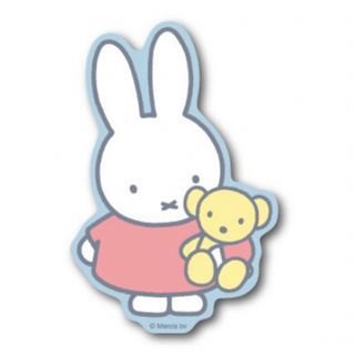 miffy - miffy ダイカットミニステッカー 「ぬいぐるみ」　ミッフィー　ボリス　耐水性