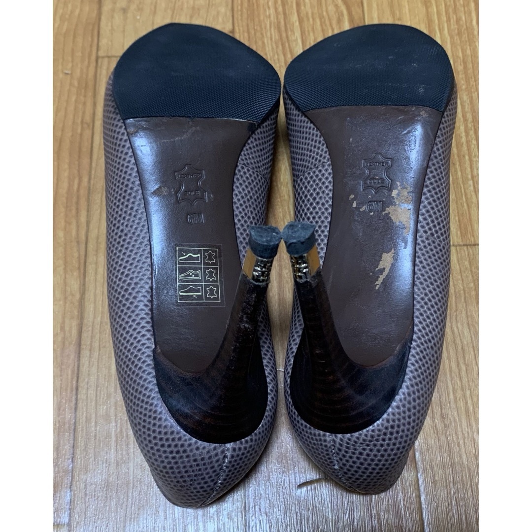 Tory Burch(トリーバーチ)のTORY BURCH  パンプス グレー 6M 23.5㎝ 送料無料 レディースの靴/シューズ(ハイヒール/パンプス)の商品写真