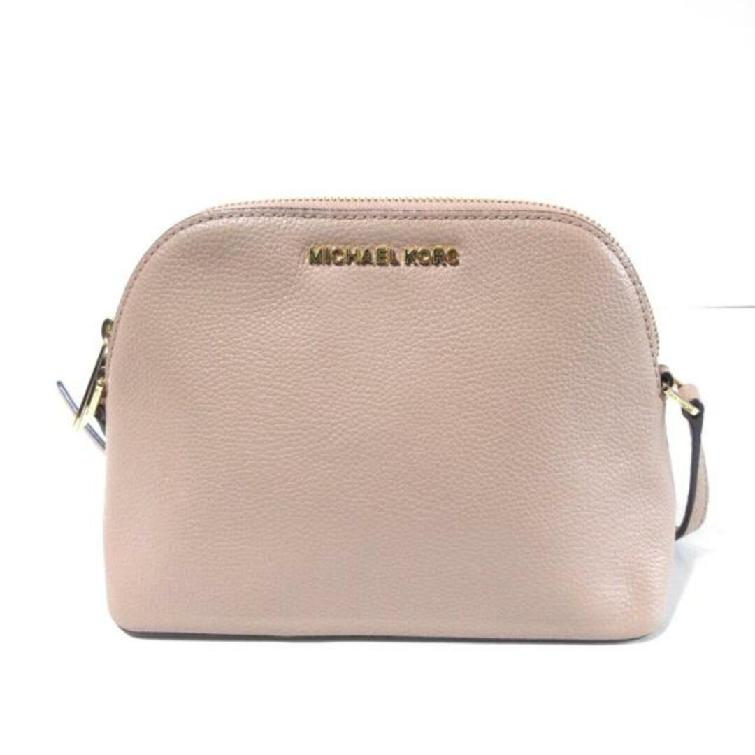 Michael Kors(マイケルコース)のMICHAEL KORS(マイケルコース) ショルダーバッグ美品  - 35H8GAFC8L ピンクベージュ 斜めがけ レザー レディースのバッグ(ショルダーバッグ)の商品写真