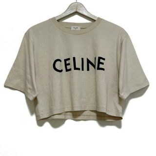 celine - CELINE(セリーヌ) 半袖Tシャツ サイズXS レディース - ベージュ×黒 クルーネック/ショート丈