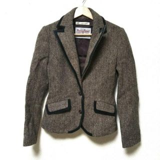 GRACE CONTINENTAL - GRACE CONTINENTAL(グレースコンチネンタル) ジャケット サイズ36 S レディース美品  - 黒×ベージュ×マルチ 長袖/Harris Tweed/春/秋