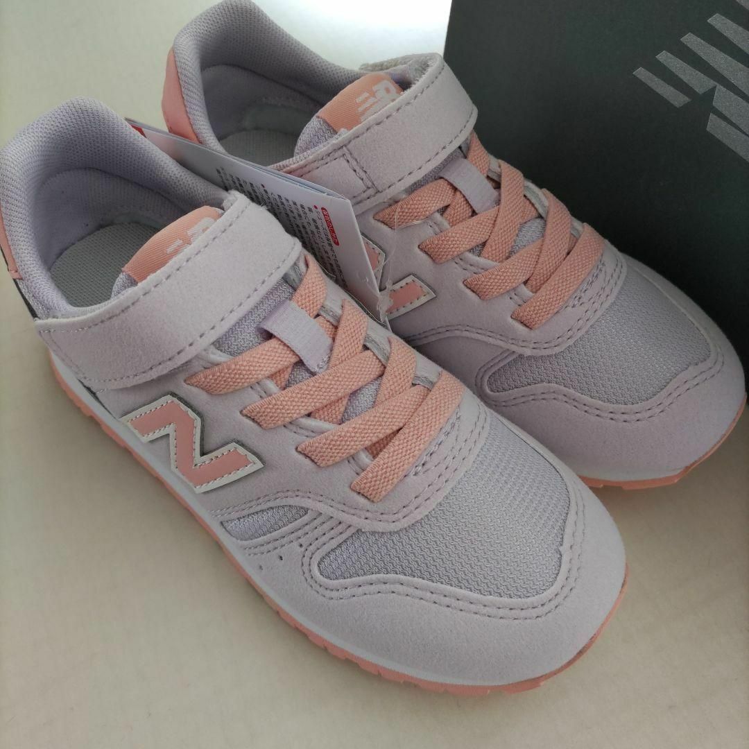 New Balance(ニューバランス)の21.5cm★ニューバランス・キッズスニーカー　YV373　パープル／ピンク キッズ/ベビー/マタニティのキッズ靴/シューズ(15cm~)(スニーカー)の商品写真