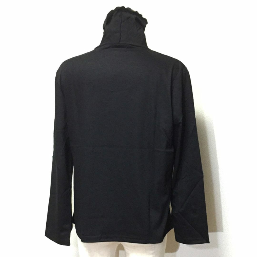 値下 大きいサイズ４L（3XL)BKメロータートルネックのストレッチ 長袖 新品 レディースのトップス(カットソー(長袖/七分))の商品写真