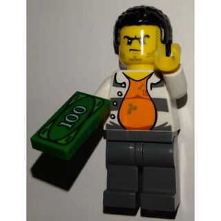 レゴ(Lego)のレゴミニフィグ　お札を持った泥棒(知育玩具)