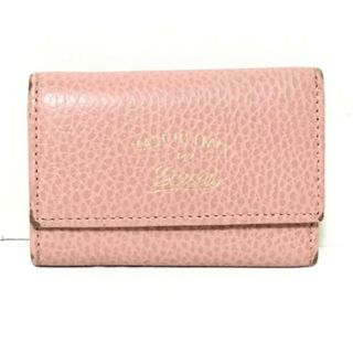 グッチ(Gucci)のGUCCI(グッチ) キーケース スウィング 354499 ライトピンク 6連フック レザー(キーケース)