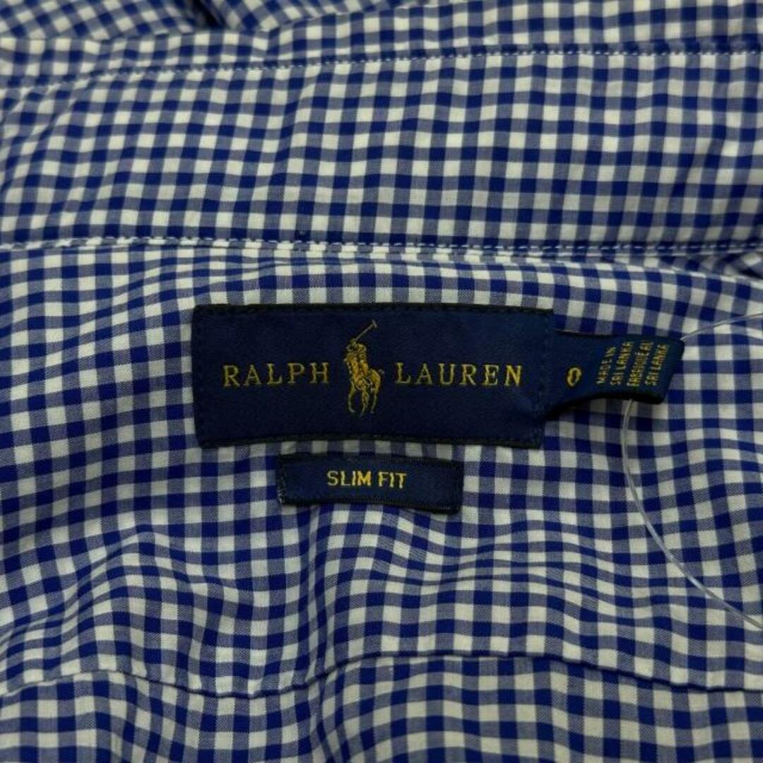 Ralph Lauren(ラルフローレン)のRalphLauren(ラルフローレン) 長袖シャツ サイズ0 XS メンズ - ネイビー×白 チェック柄 メンズのトップス(シャツ)の商品写真