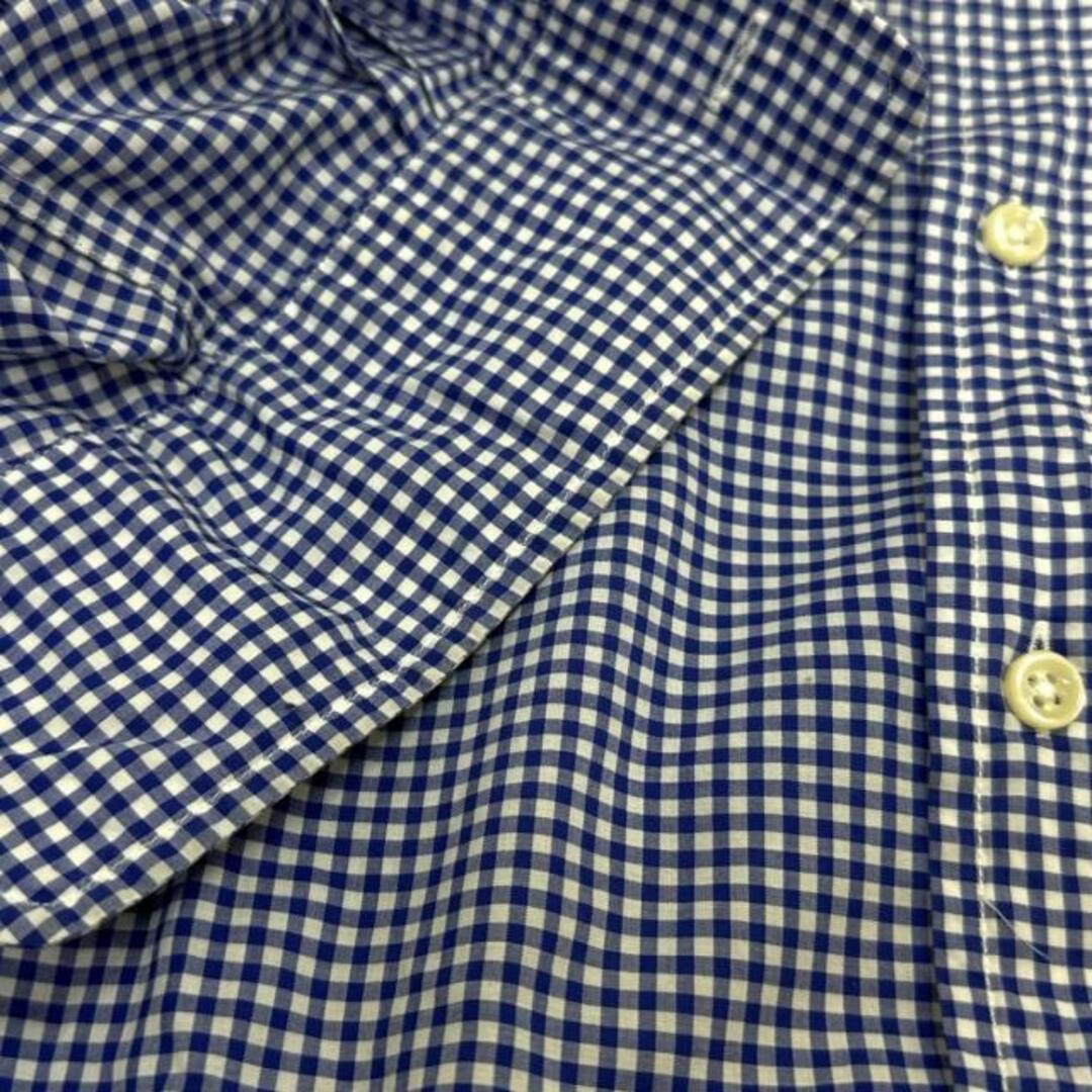 Ralph Lauren(ラルフローレン)のRalphLauren(ラルフローレン) 長袖シャツ サイズ0 XS メンズ - ネイビー×白 チェック柄 メンズのトップス(シャツ)の商品写真