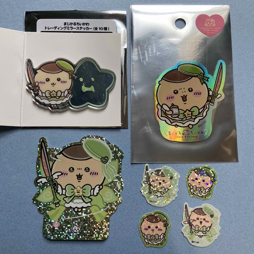 ちいかわ(チイカワ)のちいかわ まじかる くりまんじゅう ミラー ホログラムステッカー シール セット エンタメ/ホビーのアニメグッズ(その他)の商品写真