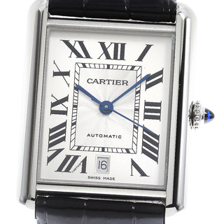 カルティエ(Cartier)のカルティエ CARTIER WSTA0040 タンクマスト XL デイト 自動巻き メンズ 良品 _810235(腕時計(アナログ))
