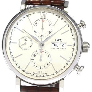 インターナショナルウォッチカンパニー(IWC)のIWC SCHAFFHAUSEN IW391007 ポートフィノ クロノグラフ デイデイト 自動巻き メンズ 良品 保証書付き_808067(腕時計(アナログ))