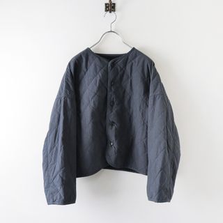 ネストローブ(nest Robe)の2023AW ネストローブ nest Robe コットンラミー キルティング リバーシブルジャケット F/チャコール アウター【2400013804707】(その他)