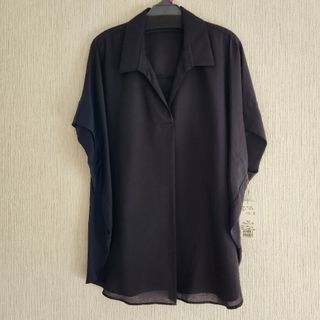 ストラ(Stola.)の【期間限定お値下げ】stola、半袖ブラウス、ブラック、40サイズ(シャツ/ブラウス(半袖/袖なし))