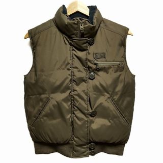 RalphLauren(ラルフローレン) ダウンベスト サイズ11 M レディース美品  - ダークブラウン ジップアップ/冬