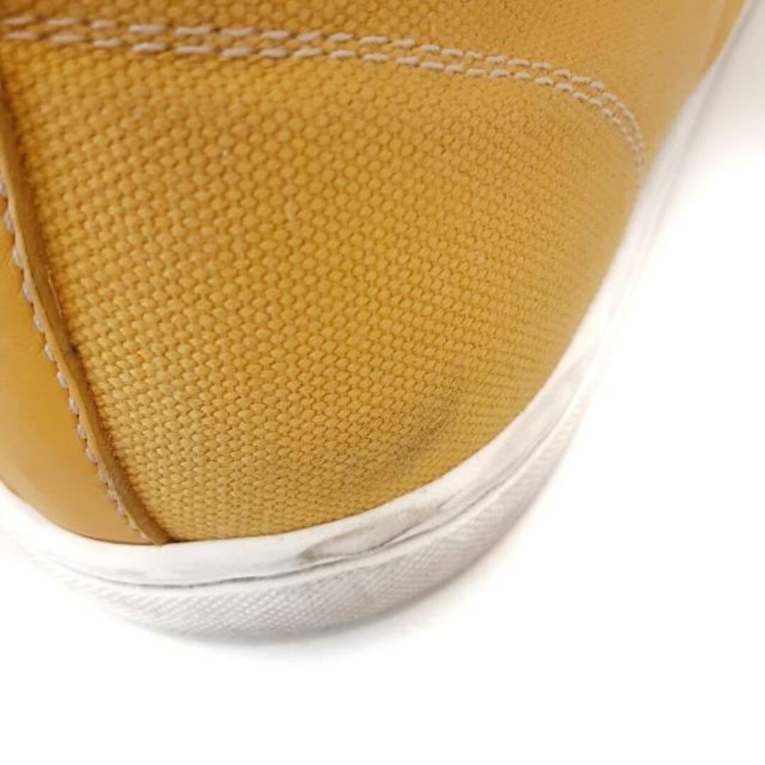 LOUIS VUITTON(ルイヴィトン)のLOUIS VUITTON(ルイヴィトン) スニーカー 6 1/2 メンズ - イエロー×黒×白 インソール取外し可/ハイカット キャンバス×化学繊維×レザー メンズの靴/シューズ(スニーカー)の商品写真