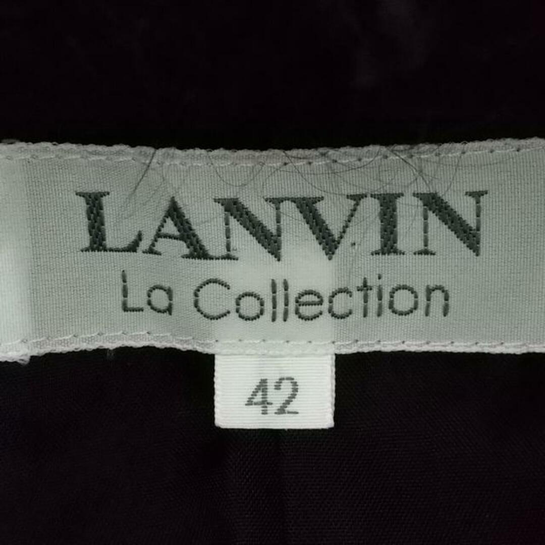 LANVIN(ランバン)のLANVIN(ランバン) ジャケット サイズ42 L レディース美品  - 黒×白 長袖/春 レディースのジャケット/アウター(その他)の商品写真