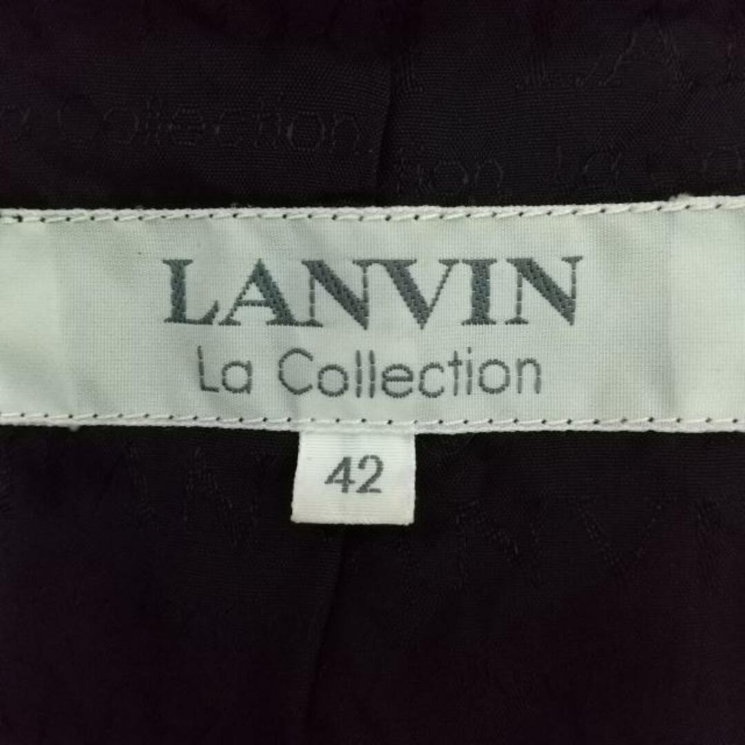 LANVIN(ランバン)のLANVIN(ランバン) コート サイズ42 L レディース美品  - 黒 長袖/ファー/キルティング/冬 レディースのジャケット/アウター(その他)の商品写真