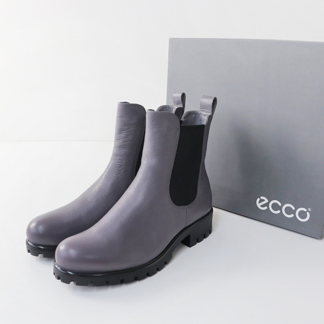 ECHO(エコー)の極美品 エコー ECCO MODTRAY W モッドトレイ サイドゴアブーツ 38/グレー レザー シューズ 24cm【2400013808385】 レディースの靴/シューズ(ブーツ)の商品写真