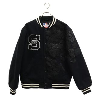 シュプリーム(Supreme)のSUPREME シュプリーム 20SS×NEW ERA×MLB Varsity Jacket ニューエラ メジャーリーグベースボール バーシティジャケット スタジャン ブラック(スタジャン)