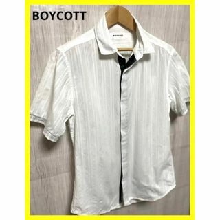 ボイコット(BOYCOTT)のBOYCOTT ボイコット 半袖シャツ 白 サイズ２ おしゃれ(シャツ)