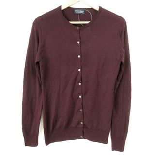 ジョンスメドレー(JOHN SMEDLEY)のJOHN SMEDLEY(ジョンスメドレー) カーディガン サイズL レディース ボルドー(カーディガン)