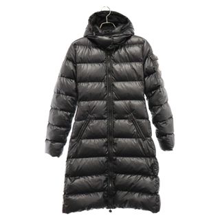 モンクレール(MONCLER)のMONCLER モンクレール MOKACINE モカシン ベルト付き ロングコート レディース ブラック(ダウンジャケット)