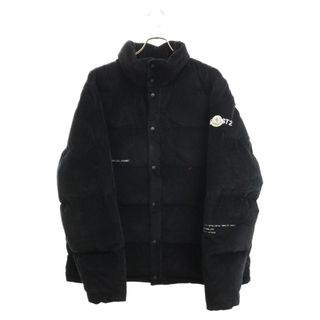 モンクレール(MONCLER)のMONCLER モンクレール 22AW × FRAGMENT DESIGN GENIUS DONNIE × フラグメントデザイン ジーニアス ドニー コーデュロイ ダウンジャケット ブラック H209U1A00012 M2363(ダウンジャケット)