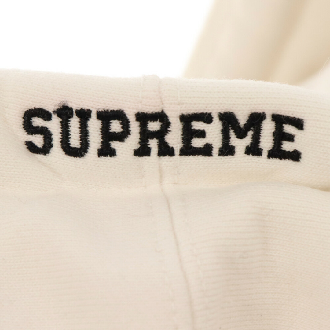 Supreme(シュプリーム)のSUPREME シュプリーム 19AW ×Nike Hooded Sweatshirt ×ナイキ フロントレザーパッチロゴ プルオーバーパーカー CK6225-100 ホワイト メンズのトップス(パーカー)の商品写真